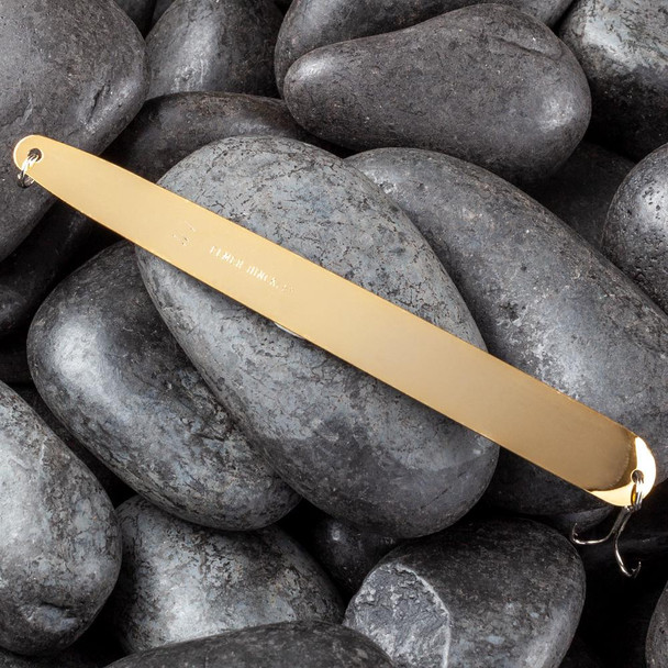 Elmer Hinckley Model WV Flutter Trolling Spoon - Gold