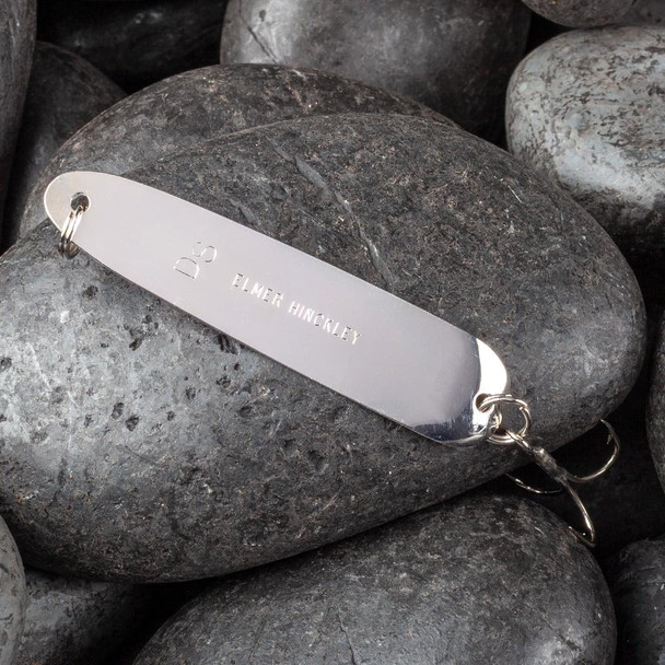 Elmer Hinckley Model DS Flutter Trolling Spoon - Silver