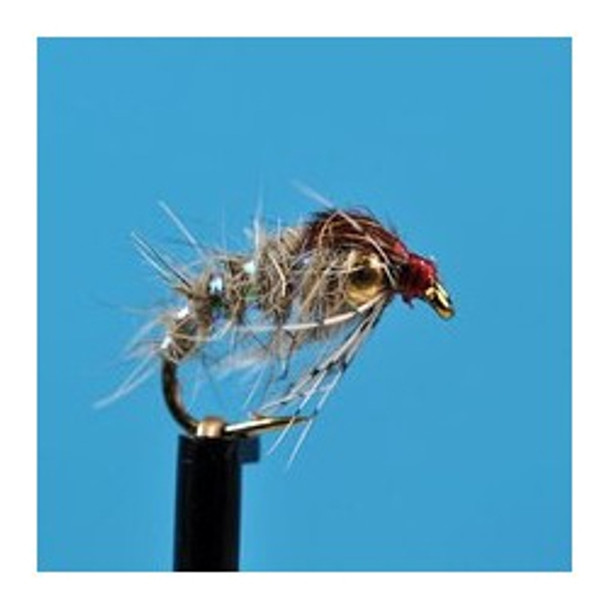 Bead Head Nymphs Flies - Holy Grail Hares Ear Natural - Hook Size : 12