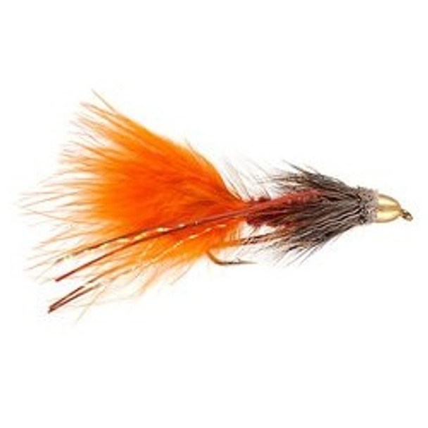 Streamer Flies - Orange River Bugger Conehead Muddler - Hook Size : 8