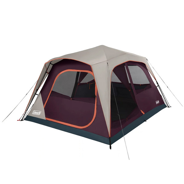 Coleman Skylodge 8-Person Instant Camping Tent - Blackberry