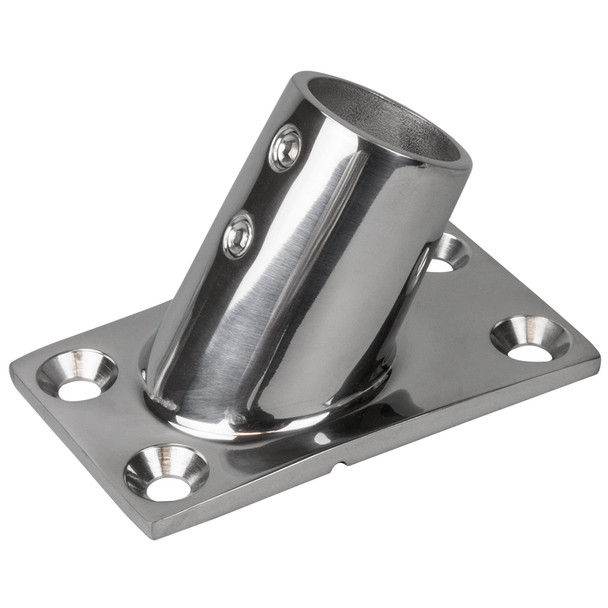 Sea-Dog Rail Base Fitting Rectangular Base 60 316 Stainless Steel - 1-7/8" x 3-1/4" - 1" OD