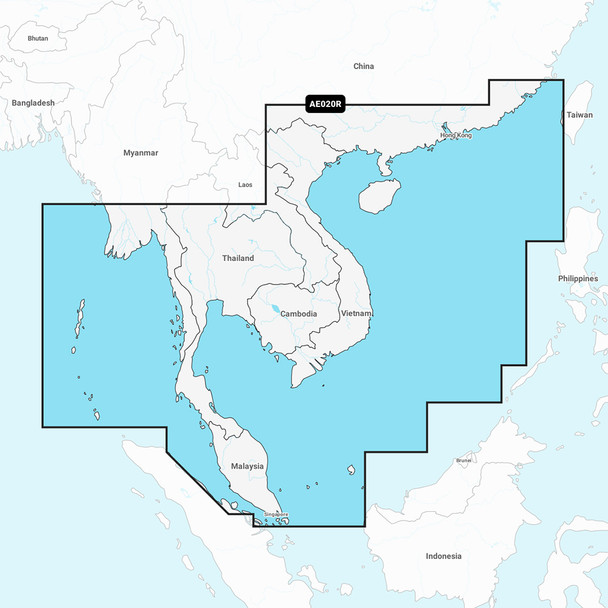 Garmin Navionics Vision+ NVAE020R - South China & Andaman Seas - Marine Chart