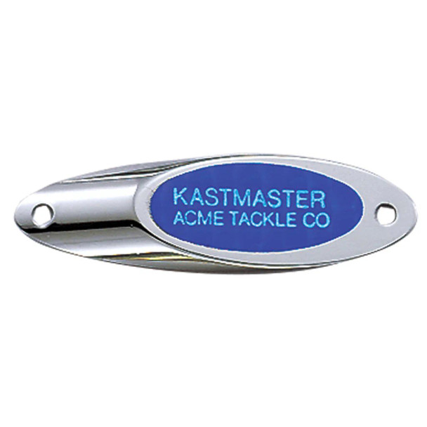 Acme Tackle Kastmaster Spoons - 1/2OZ - Chrome with Blue Tape