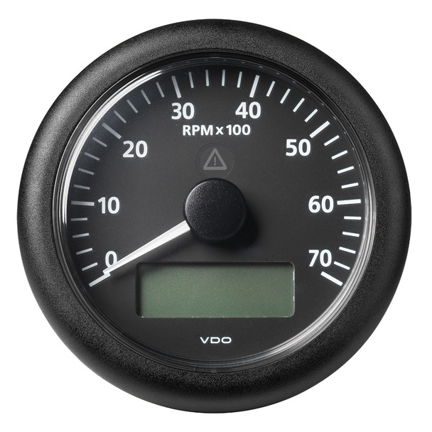 Veratron 3-3/8" (85MM) ViewLine Tachometer w/Multi-Function Display - 0 to 7000 RPM - Black Dial & Bezel