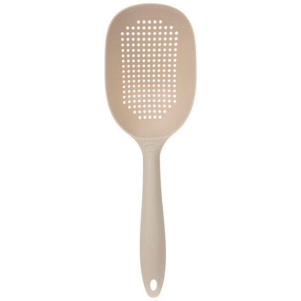 Beige Plastic Strainer Scoop