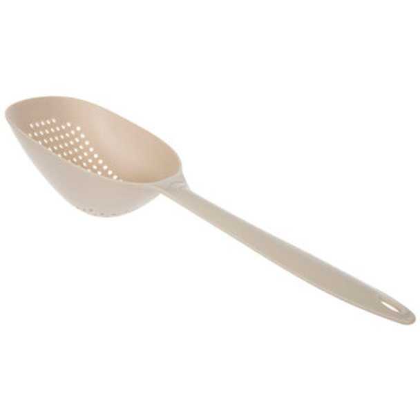 Beige Plastic Strainer Scoop