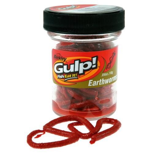 Berkley Gulp! Red Wiggler 4個セット Berkley Gulp!® 4in Earthworm Jar - Red Wiggler - FISH307