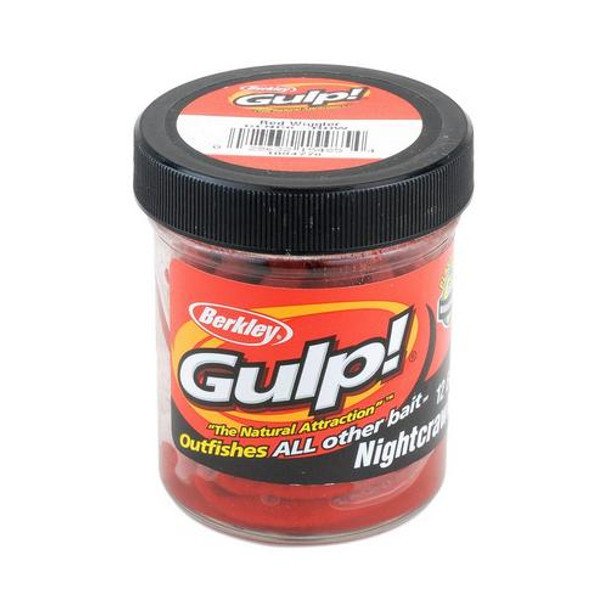 Berkley Gulp!® 6in Gulp!® Extruded Nightcrawler Jar - Red Wiggler