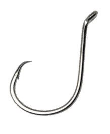 Addya Platinum Black Wide Bite Octopus Circle Hooks - Inline / Non-Offset - Value Pack (25ct)