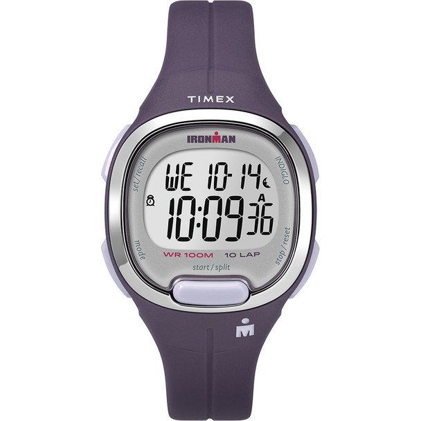 Relógio Timex Ironman Essential 10ms - roxo e cromado