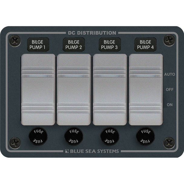 Blue Sea 8666 Contura 4 Bilge Pump Control Panel