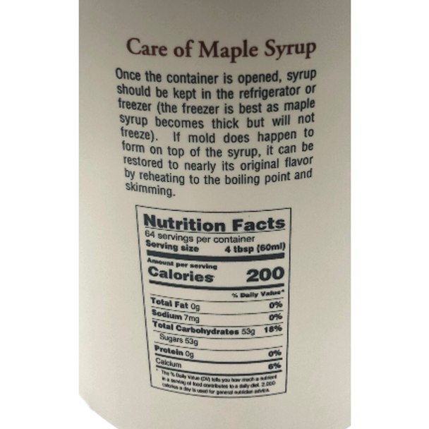 Chazy Lake Pure Grade A Maple Syrup 128 Fl. Oz. (1 Gallon)