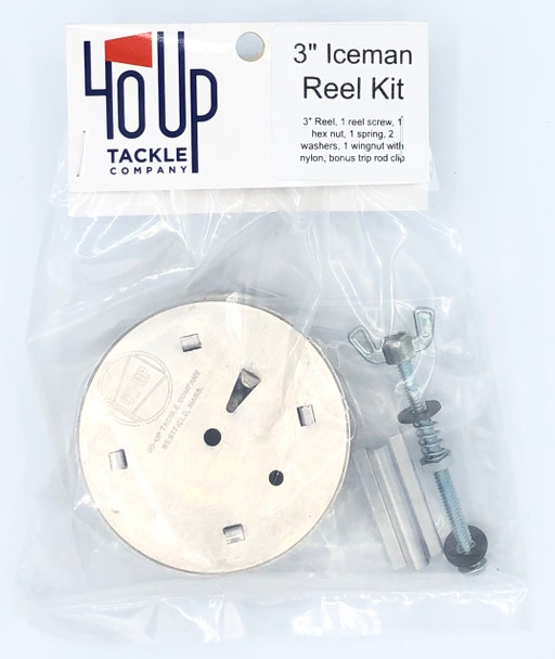 40 Up Tackle Company - 3" Iceman Reel Kit (Reel & Hardware)