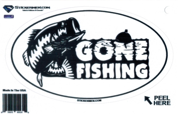 Gone Fishing Sticker By Stickermen