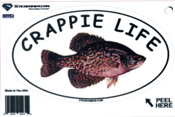 Crappie Life Sticker By Stickermen