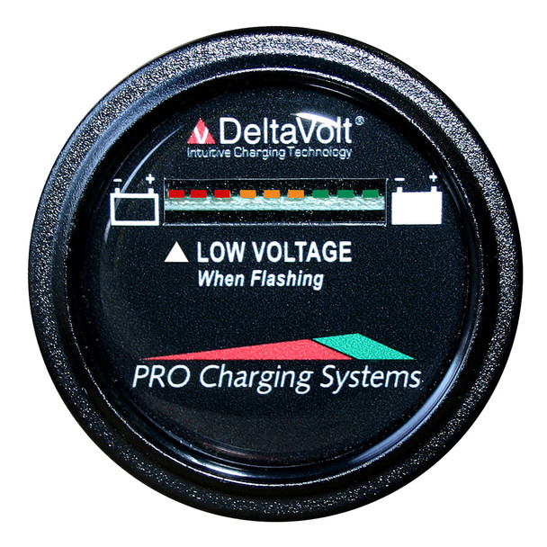 Dual Pro Battery Fuel Gauge - DeltaView Link Compatible - 36V System (3-12V Batteries, 6-6V Batteries)