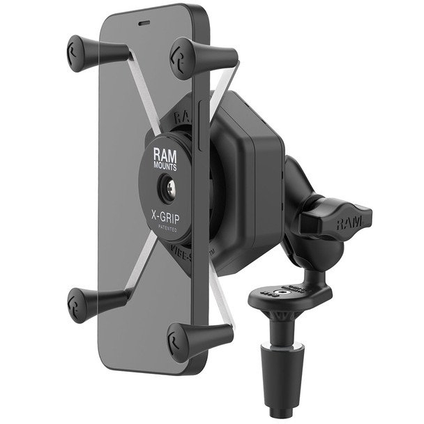 RAM Mount RAM X-Grip Large Phone Mount w/Vibe-Safe & Fork Stem Base - Short