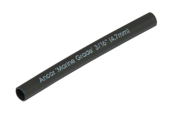 Ancor 3/16"" X 48"" Black Heat Shrink Tubing