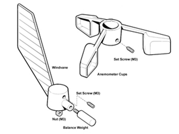 Raymarine E28081 Windvane/cups