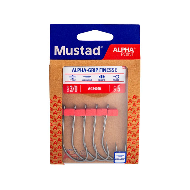 Hameçon finesse Mustad alpha-grip