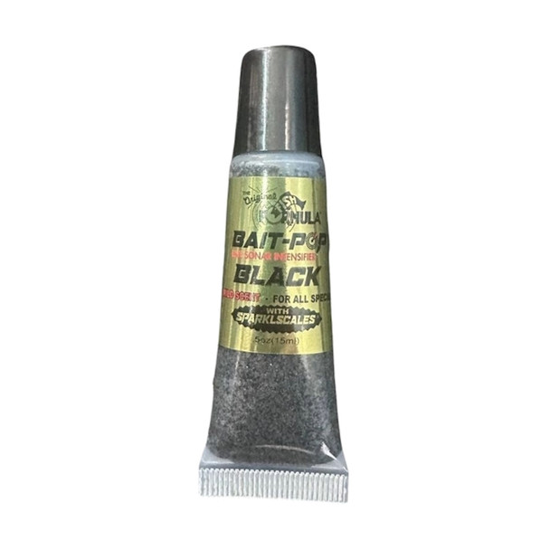 Bait Pop Black - LIVE SONAR INTENSIFIER Scented Sparklscales .5oz Tube