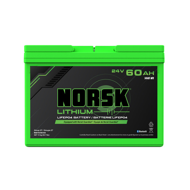Norsk B24060G 24V-60AH-LiFePO4-BAT-GDN