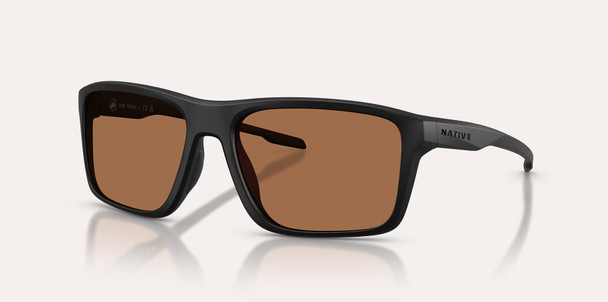 Native Eyewear Tavern - Brown Polarized, Matte Black
