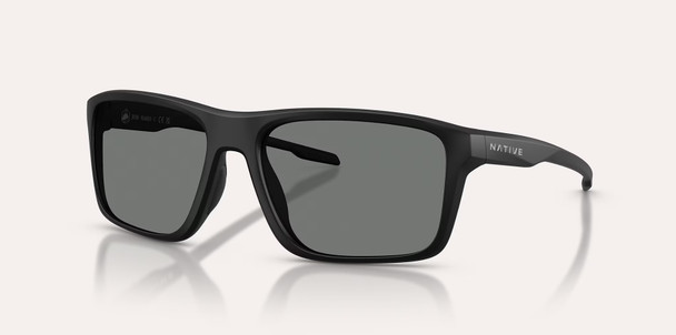 Native Eyewear Tavern - Grey Polarized, Matte Black