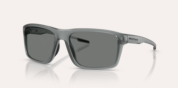 Native Eyewear Tavern - Grey Polarized, Matte Smoke Crystal