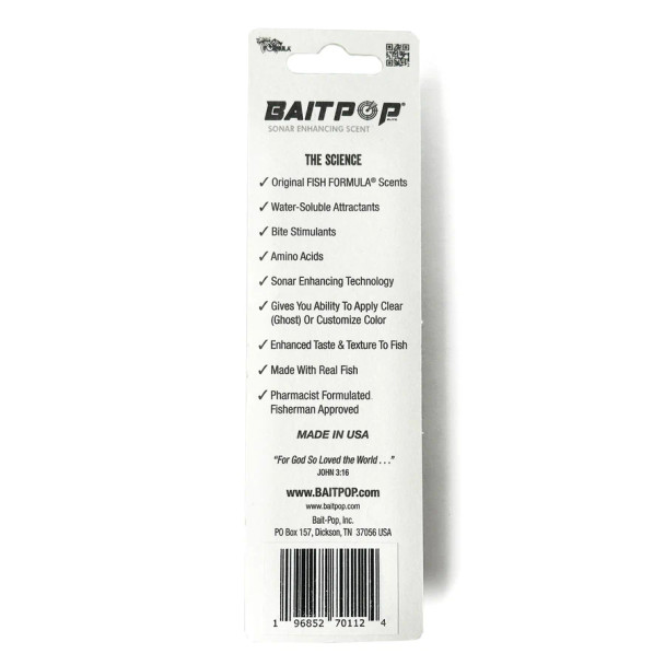 Bait Pop Elite Sonar Enhancing Scent - Ice Out