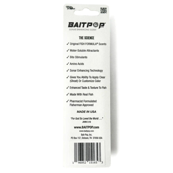 Bait Pop Elite Sonar Enhancing Scent - Gold Shiner