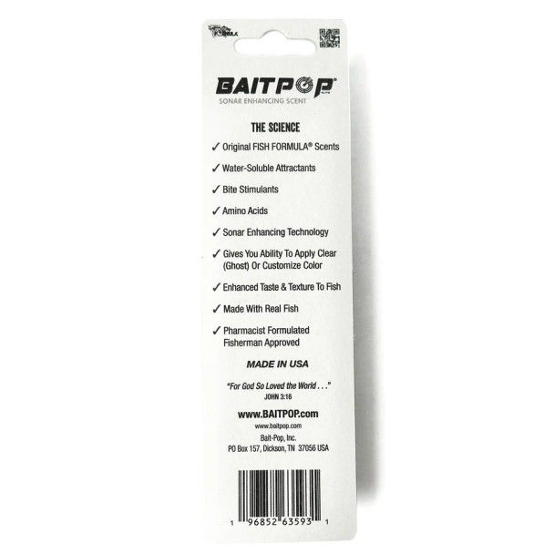Bait Pop Elite Sonar Enhancing Scent - Gamefish