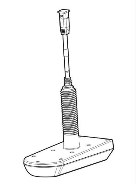 Humminbird XPTH-9-20-MSI-T Mega SI Plastic Thru Hull