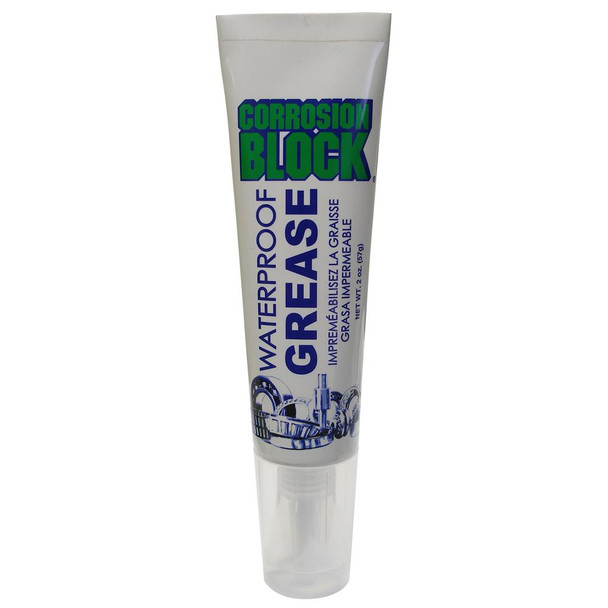 Corrosion Block High Performance Waterproof Grease - 2oz Tube - Non-Hazmat, Non-Flammable & Non-Toxic