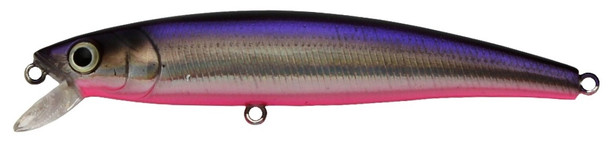Challenger Lures Junior Minnow (3 1/2" - 5/16oz) - UV Metallic Purple, Pink Belly