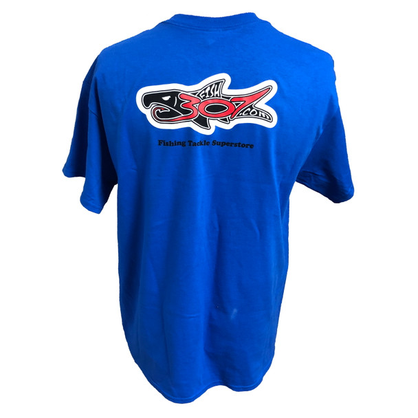 FISH307.com Short Sleeve Pocket T-Shirts - Blue or Gray