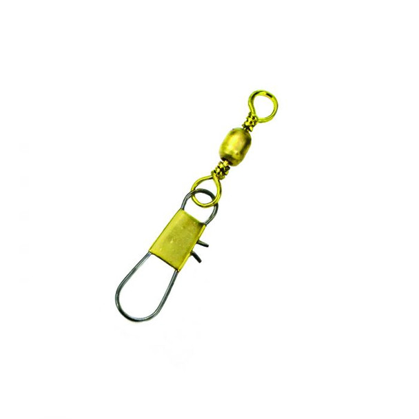 Eagle Claw - Brass Barrel Swivel With Interlock Snap