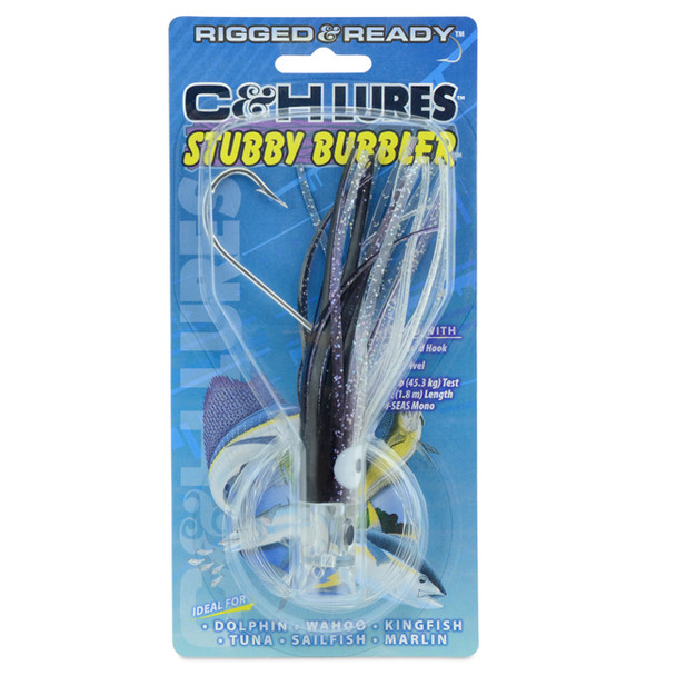 C&H Lures - Stubby Bubbler Lure - Rigged & Ready Mono