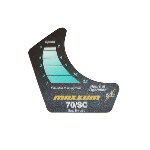 Minn Kota Trolling Motor Part - DECAL-COVER, MAX70/SC/FC - #2265645