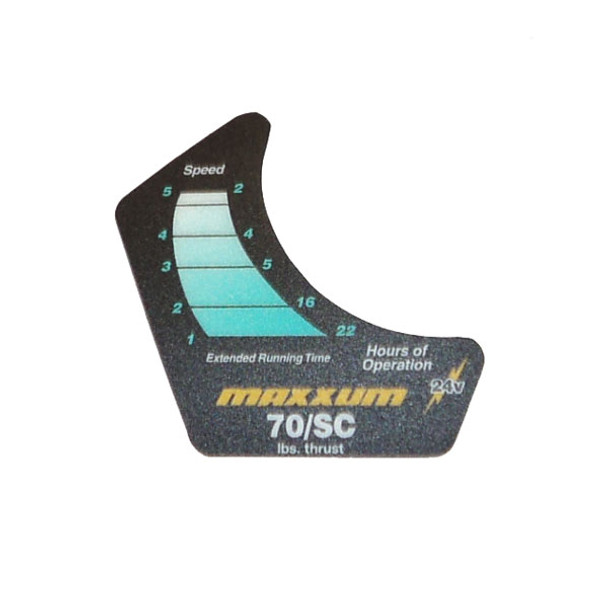 Minn Kota Trolling Motor Part - DECAL-COVER, MAX70/SC/FC - 2265645