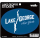 Lake George Oval Sticker - FISH307
