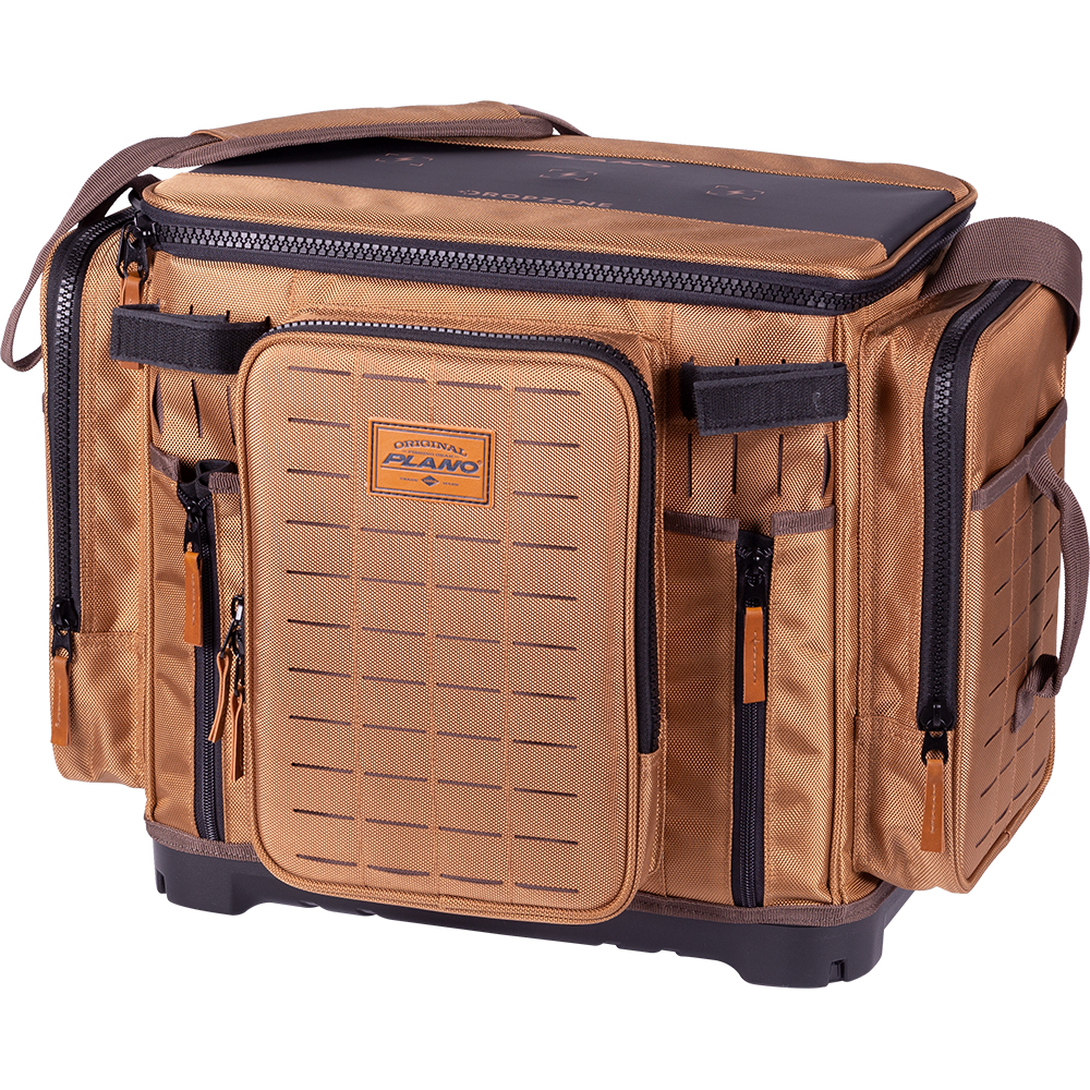 canvas fishing tackle bags Gonex Bag 3700 size in the side pocket + 2 Plano PLABG371 Guide Series 3700