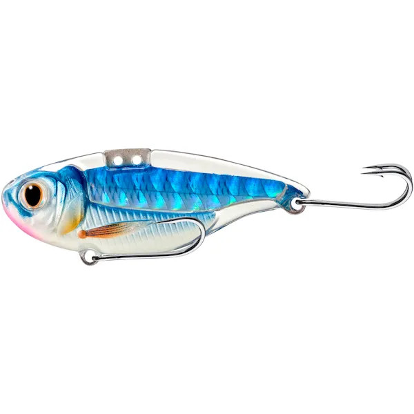 LiveTarget Sonic Shad Blade Bait Silver-Blue 2 1/4 in.