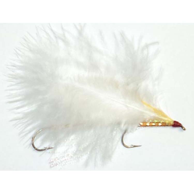 Mosche Da Pesca A Streamer In Marab&ugrave; Bianco Per Trota E Salmerino (Confezione Da 4, 6 O 8)