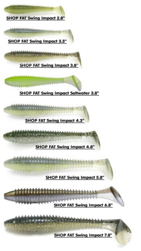 Keitech 3.8 Fat Swing Impact Swimbait 