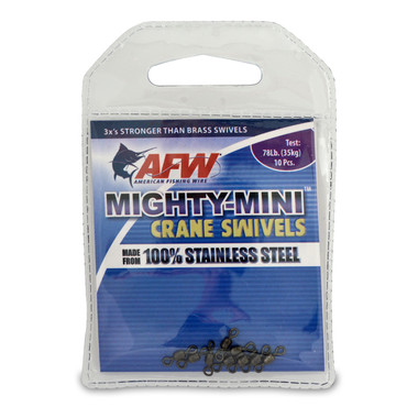 AFW - Mighty Mini Stainless Steel Crane Swivels - Gunmetal Black 