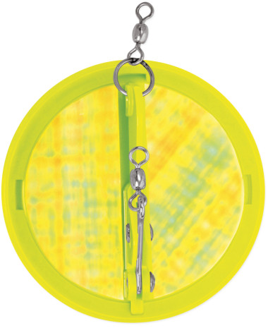 Luhr Jensen Dipsy Diver - Chartreuse / Silver Bottom Moonjelly - 4