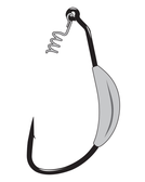 Gamakatsu Worm Hooks, Weighted, Superline Spring Lock