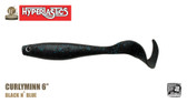 A Band of Anglers HYPERLASTICS™ CURLYMINN™ Pro 6" - Topwater, Black n Blue